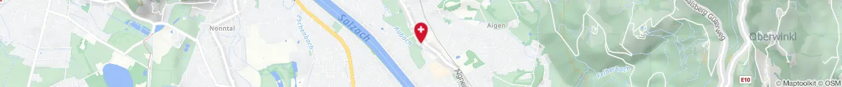 Kartendarstellung des Standorts für Apotheke Zum heiligen Geist in 5026 Salzburg